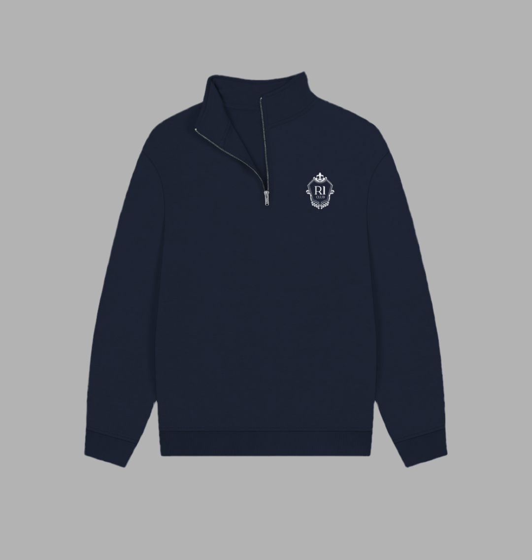 R1 CLUB Quarter zip sweatshirt navy