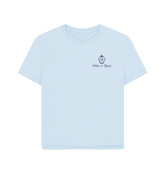 Sky Blue Printed T-shirt