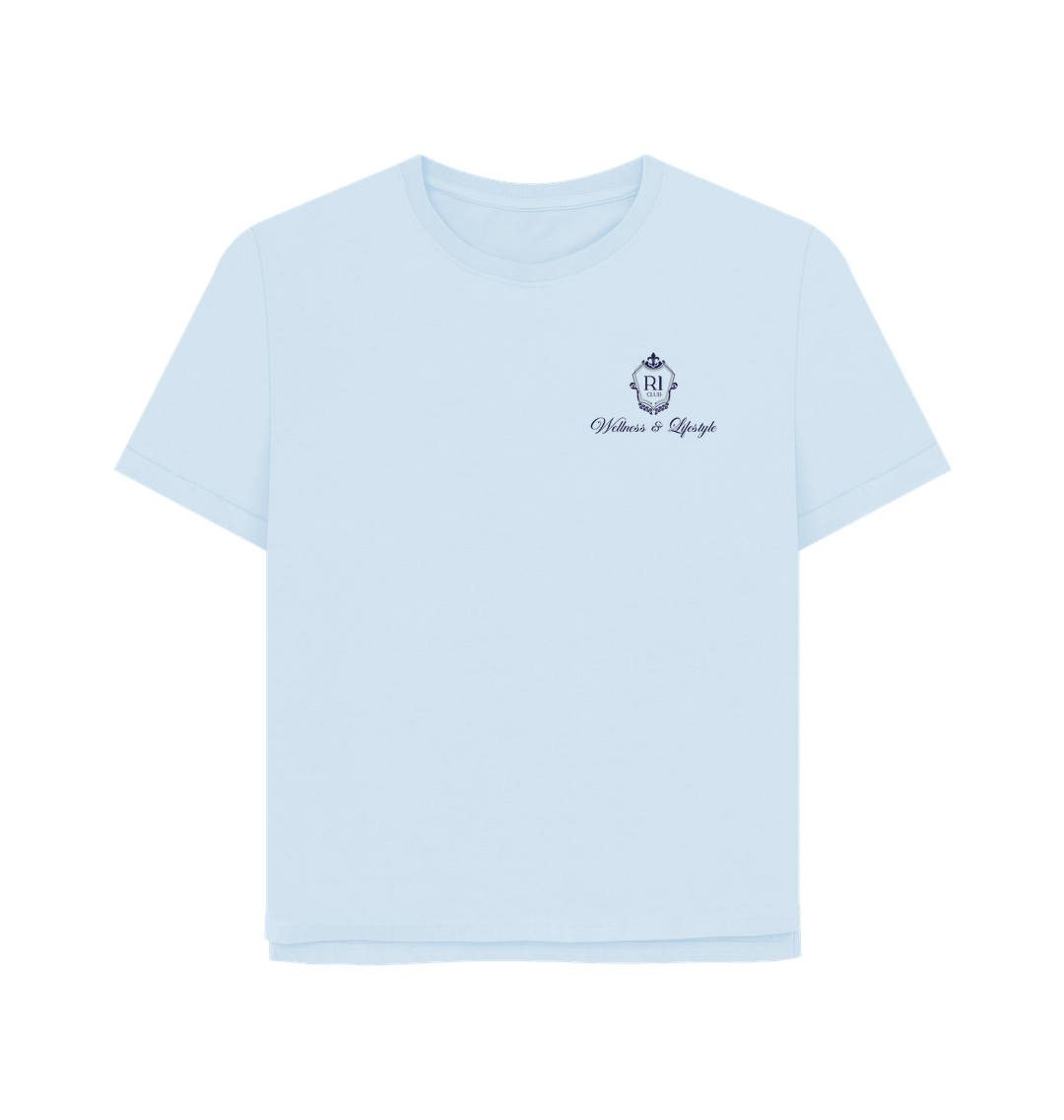 Sky Blue Printed T-shirt