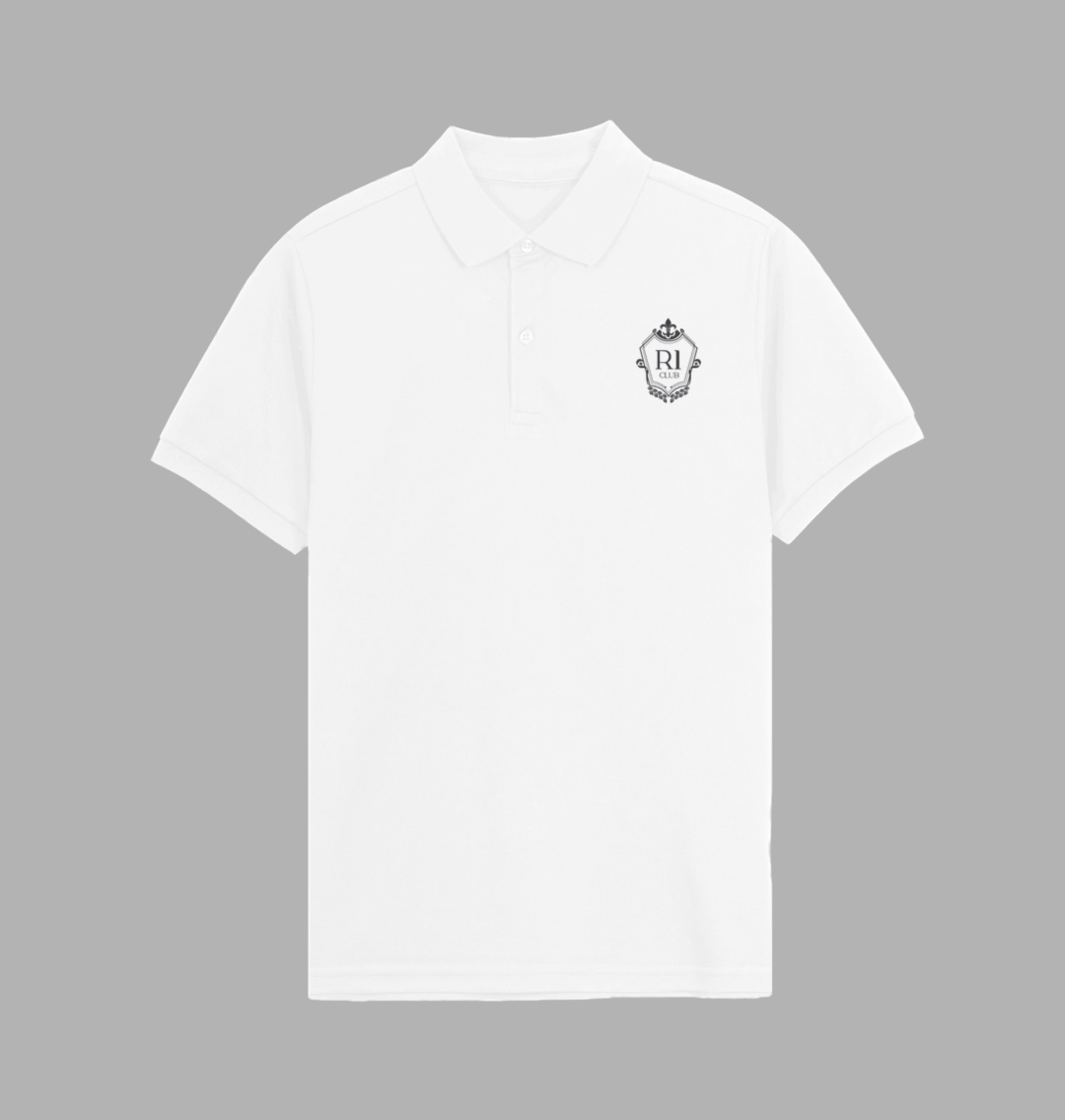 R1 CLUB polo shirt white